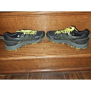 Size 7.5 Black and Neon Yellow Asics Gel-Scram 4 style code# 1011A557